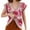Pink, variant on WRKEKC Women's Retro Strawberry Print Knit Pullover V-Neck Sweater Long Sleeve Vintage British Style Casual Tops Unique Womens Sweater
