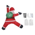 thumbnail image 2 of Adorno navideño inflable de Papá trepador con luces LED incorporadas. Incluye bolsa de regalo. Ideal para decorar paredes, techos, porches y, 2 of 9