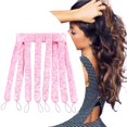 thumbnail image 2 of Heatless Hair Curler, New Upgraded Eight Claw Design Heatless Curls, Rod Headband Skin No Heat Hair Curls for Long Hair with Removable Adjustable Straps Sleep In Over Night（Pink）, 2 of 6