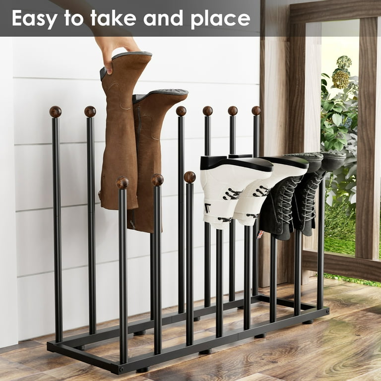 EGMEHOAD Boot Rack, Free Standing Shoe Racks, Boot Organizer for Closet  Entryway Garage, Fit for 8 Pairs