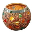 thumbnail image 2 of Mosaic Glass Candle Holder Tea Light Holder Vase Pen Holder Potted Tabletop Colorful, 2 of 8