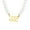 Gold 222, variant on Stainless Steel Simple Angel Number Pendant Necklace Pearls Collarbone Chain for Women Silver 444