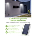thumbnail image 4 of InnoGear Solar Gutter Lights Outdoor 80 LED Wall Mount Lighting with Motion Sensor 4 Working Modes IP65 Waterproof 450 Lumens for Front Door Yard Garage Pack of 2, 4 of 5