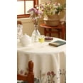 thumbnail image 3 of Mantel ISAENNE Designer de lino blanco roto, 170 cm de diámetro, 3 of 7