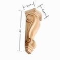 thumbnail image 2 of Richelieu 063003T 10" High X 4-3/8" Wide X 3-1/2" Deep Violin Neck Corbel - Natural Maple, 2 of 2