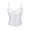 White, variant on Vintage Floral Lace Corset, Women's Strapless Underbust Waist Cincher with Front Zipper & Steel Boning, Halloween Costume Layering & Shapewear, 1 PC White S