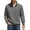 Dark Gray, variant on Mens Quarter Zip Pullover Quilted Sweatshirt Knit Long Sleeve Mock Neck Sweater Polo with Pocket