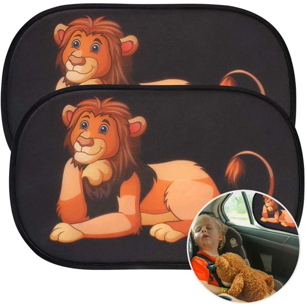 Parasoles para automóvil, 2 piezas de protección solar para bebés, ventanas de automóvil autoadhesivas, protección UV certificada, para ventanas laterales de automóvil WD.WDQZL Hogar