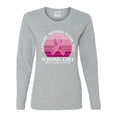 thumbnail image 2 of Wild Bobby Cancer Messed With the Wrong Girl Breast Cancer Awareness Women Graphic Long Sleeve Tee, Heather Grey, XX-Large, 2 of 6