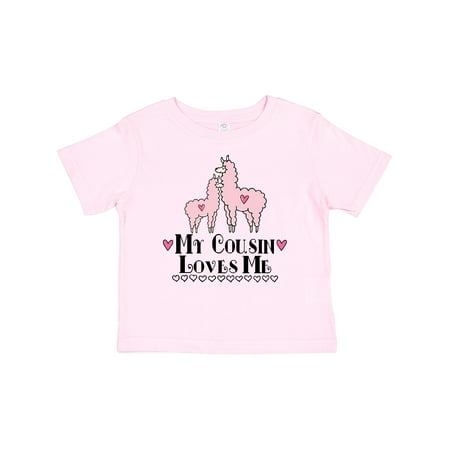 

Inktastic Llama My Cousin Loves Me Gift Baby Girl T-Shirt