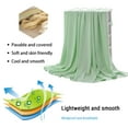 thumbnail image 6 of Cglfd Cooling Blanket Ice Blankets for Hot Sleepers and Night Sweats, Ice Blanket for All-Season, Ultra-Cool Lightweight Blanket, 39.37"x35.43", Green, 6 of 8