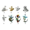 thumbnail image 3 of Minnieouse Anillo de tejer estilo antiguo en forma de Animal joyería anillos de apertura usar suministros de costura accesorios de mujer Type1 NO1, 3 of 6