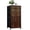 Color 4, variant on Dresser for Bedroom with 4 Storage Drawers Vintage Blue Doors Brass Keyhole Decorative Rivets Dressers Chest of Drawers Steel Framed Fabric Closet Organizers for Dorm Entryway