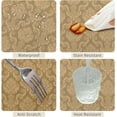 thumbnail image 4 of 60x84inches Luxury Damask Fabric Tablecloth Rectangular Golden Floral Pattern Table Cloth Spill Proof and Oil Proof Table Cover for Kitchen Dining Room Buffet Banquet Holiday Party Decoration, 4 of 7
