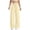 Beige, variant on Girls Wide Leg Sweatpants Textured Cotton Joggers High Waist Loose Pockets Soft Casual Sport Pants Baggy Causal Open Bottom