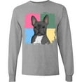 thumbnail image 3 of Inktastic Blue French Bull Dog Long Sleeve T-Shirt, 3 of 5
