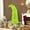 Green-5ft, variant on Spaco 5 ft Bent Top Whimsical Christmas Tree with 200 LED Lights, Pencil Xmas Tree with Red Ball and Metal Base for Indoor Holiday Decoration, Green