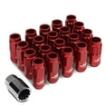 thumbnail image 1 of J2 Engineering LN-T7-002-15-RD J2 Engineering 7075 -T6 Forged Aluminum M12X1.5 16Pcs 50mm Height Open -End Lug Nut Set w / 4Pcs Lock+Key (Red), 1 of 6