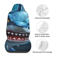 thumbnail image 5 of Vsdgher Cartoon Cute Shark Automotive Seat Covers for Cars Trucks and SUVs – Car Seat Covers for Truck Seat Protectors Set of 2, 5 of 7