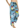 thumbnail image 2 of KLL Womens Pirate Marine Animals Print Pajama Pants Soft Pajama Bottoms for Women Cozy Lounge Pants, 2 of 7