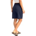 thumbnail image 5 of Women's Bermuda Shorts with Pockets High Waisted Knee Length Casual Athletic Walking Workout Lounge Shorts, 5 of 6