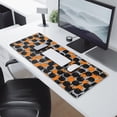thumbnail image 2 of Long Mouse Pads for Desk,Halloween Black Cat Pumpkin Pattern Desk Mats on Top Of Desks, Desk Mouse Pad Extra Large with 3mm Non-Slip Base and Stitched Edge for Gaming,Office,Work,Home 31.5"x11.8", 2 of 6