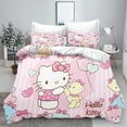 thumbnail image 1 of Hello Kitty Comforter Sets Children Bedding Set Home Twin 3-Piece Set 1 Quilt Cover Luxury 100% Polyester Modern Printed, 1 of 4