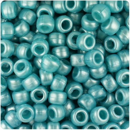 9 Mm Home Defense - BeadTin Sky Blue Pearl 9mm Barrel Pony Beads (500pc)
