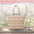 thumbnail image 7 of Jeiento Gingerbread Christmas Print Quilted Tote Bag for Women Large Capacity Shoulder Purse Handle Handbag for Holiday Shopping Work Travel Festive Gift, 7 of 7