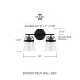 thumbnail image 4 of Capital Lighting 147021BN-534 Madison 2 Light 14" Wide Bathroom Vanity Light - Nickel, 4 of 7