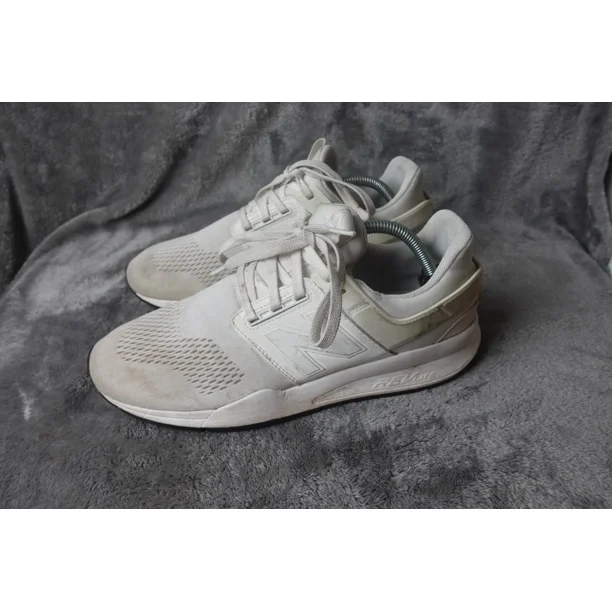 New Balance 247 REVLITE Mens Size 10 PRE-OWNED White Athletic Running Shoes