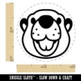 thumbnail image 2 of Cute Toothy Beaver Head Self-Inking Rubber Stamp Ink Stamper - UV Ink - Mini 1/2 Inch, 2 of 7