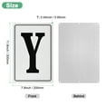 thumbnail image 3 of Uxcell Aluminum Letter Sign Y, 11.8 Inch House Numbers and Metal Letters, Parking Spot Letter Signs, Metal Letter Wall Decor [Black Text On White], 3 of 8