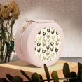 thumbnail image 6 of Naloa Chicken Cartoon Round Jewelry Box, Travel Jewelry Organizer, 3.9 x 3.9 x 2in Jewelry Storage Box for Women-Pink, 6 of 7