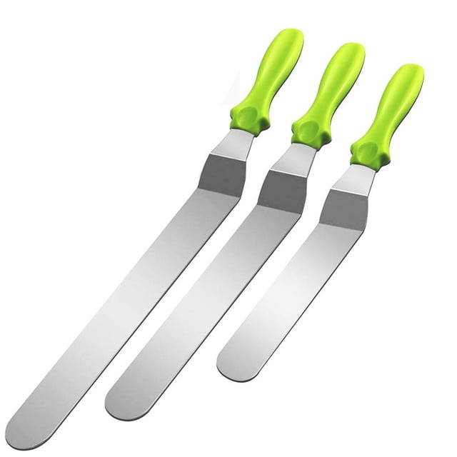 Toystoory Espátula para glaseado Cuchilla para glaseado de acero inoxidable Espátula multifuncional con sabor en U Espátula en forma de U Juego de Cocina y Comedor No. 4 Toystoory HA027802-04