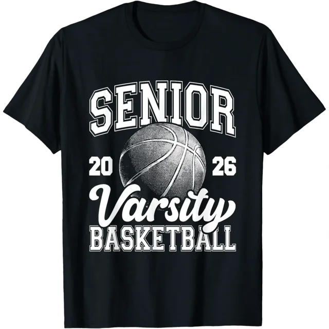 T-Shirt de Basketball Senior Promotion 2026 Secondaire Senior pour Garçons