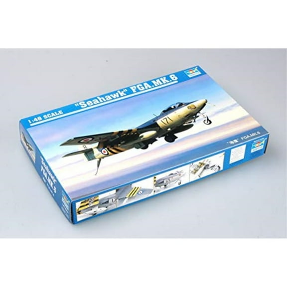 trumpeter 1/48 hawker seahawk fga mk 6 british fighter model kit