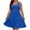 Blue, variant on THDHVS Plus Size Dresses for Curvy Women,Womens Dresses,Fashion Women Plus Size Summer Casual Round-Neck Sleeveless Solid Dress Purple 5XL