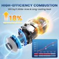 thumbnail image 2 of Calefactor diésel HCALORY HBU1S 8 kW 10 L con control por app 12/24 V, 2 of 7