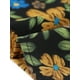 thumbnail image 5 of Vestido midi floral de primavera y verano para mujer de tallas grandes, con escote en V, mangas cortas, cintura elástica y volantes, 4X, negro, 5 of 6