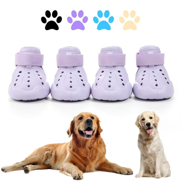 Dogoys Zapatos Para Perros Sandalias Para Perros Para Pavimento Caliente Botines Antideslizantes Impermeables Para Perros Para Invierno, Día De Nieve Y Verano, Correas Ajustables, Botas Para Mascotas
