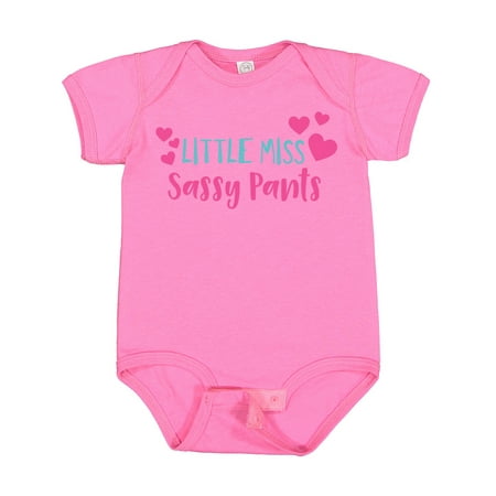 

Inktastic Little Miss Sassy Pants Sassy Sassy Girl Hearts Gift Baby Girl Bodysuit