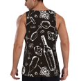 thumbnail image 3 of Easygdp Wine Seamless Men's Tank Top, Sleeveless Muscle T Shirts, Breathable, Quick-Dry, Loose for Gym, Running, Fitness - 3X-Large, 3 of 9