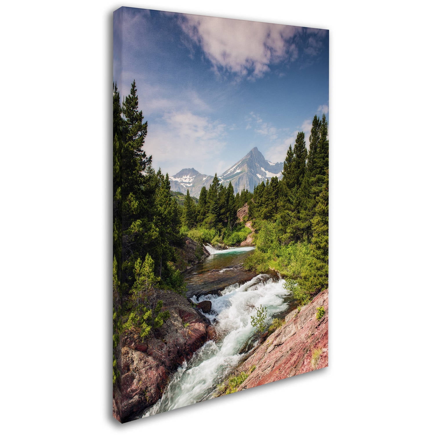 Trademark Fine Art "Glacial Creek" Canvas Art by Michael Blanchette Photography