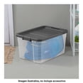 thumbnail image 4 of Caja Apilable STERILITE STERILITE de plástico transparente de 72 Litros, color Gris, 4 of 4