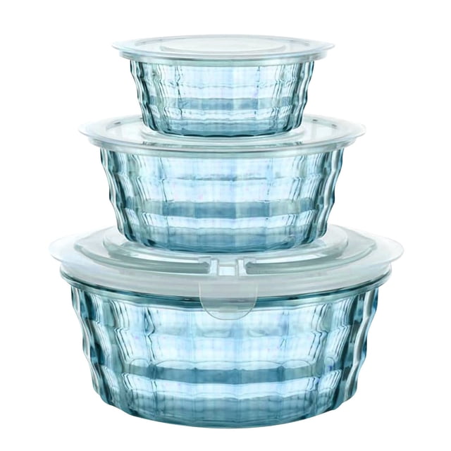 3 Plastic Fruit Box Fruit Containers with Tureen Bowl Clear Plastic Container Plastic Container Sealed Container Cereal Oatmeal Food Box