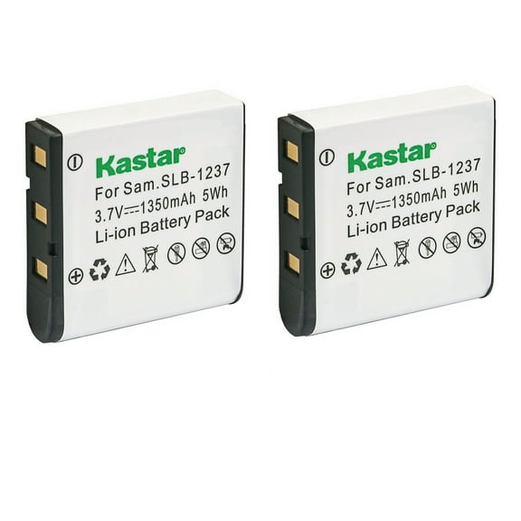 Kastar Battery 2-Pack Replacement for Samsung SLB-1237 Battery, Samsung Digimax L55, Digimax L55W, Digimax L85 Digital Cameras