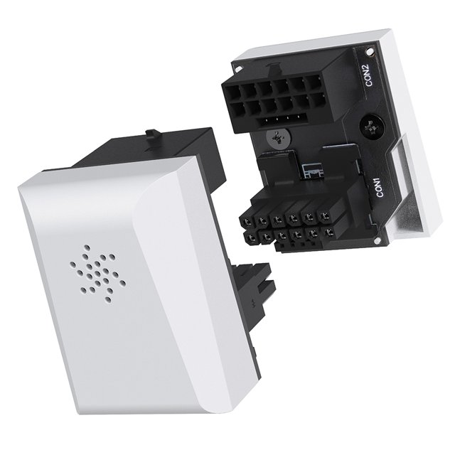 Conector de alimentación Bsvklp 450 W para Tarjeta Gráfica 4090 4080 4070 Ti 3090 Ti Blanco STD