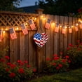 thumbnail image 5 of Fareti 4th of July Heart Ornaments Colorful Window Hanging Decorations Home Wall Decor for Bedroom Patio Indoor Outdoor, 5 of 6