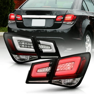 Black 2012-2016 Chevy Cruze Lumileds LED Tail Lights Brake Lamps Pair Left Right